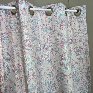 Nicole Miller kids floral print curtains 2 panels approx 96”x50”